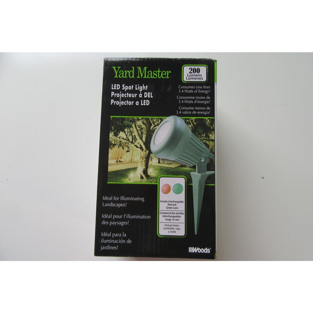 Yard Master LED Spot Light With Red And Green Lens